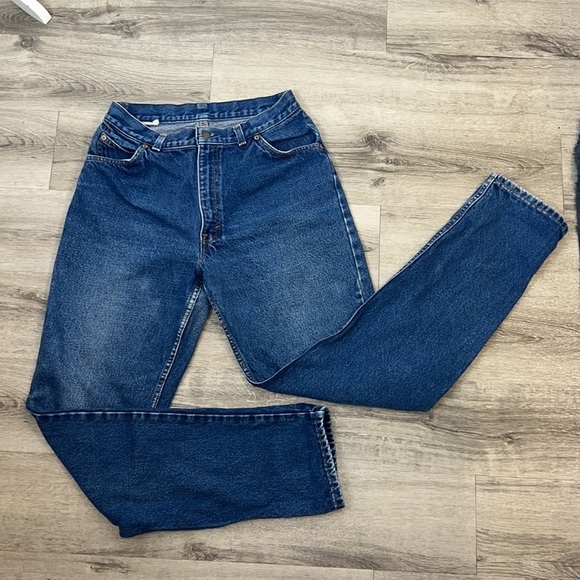 Levi’s Vintage Y2K 90’s 80’s White Label Patch Denim Jeans Size.15 - Picture 3 of 13